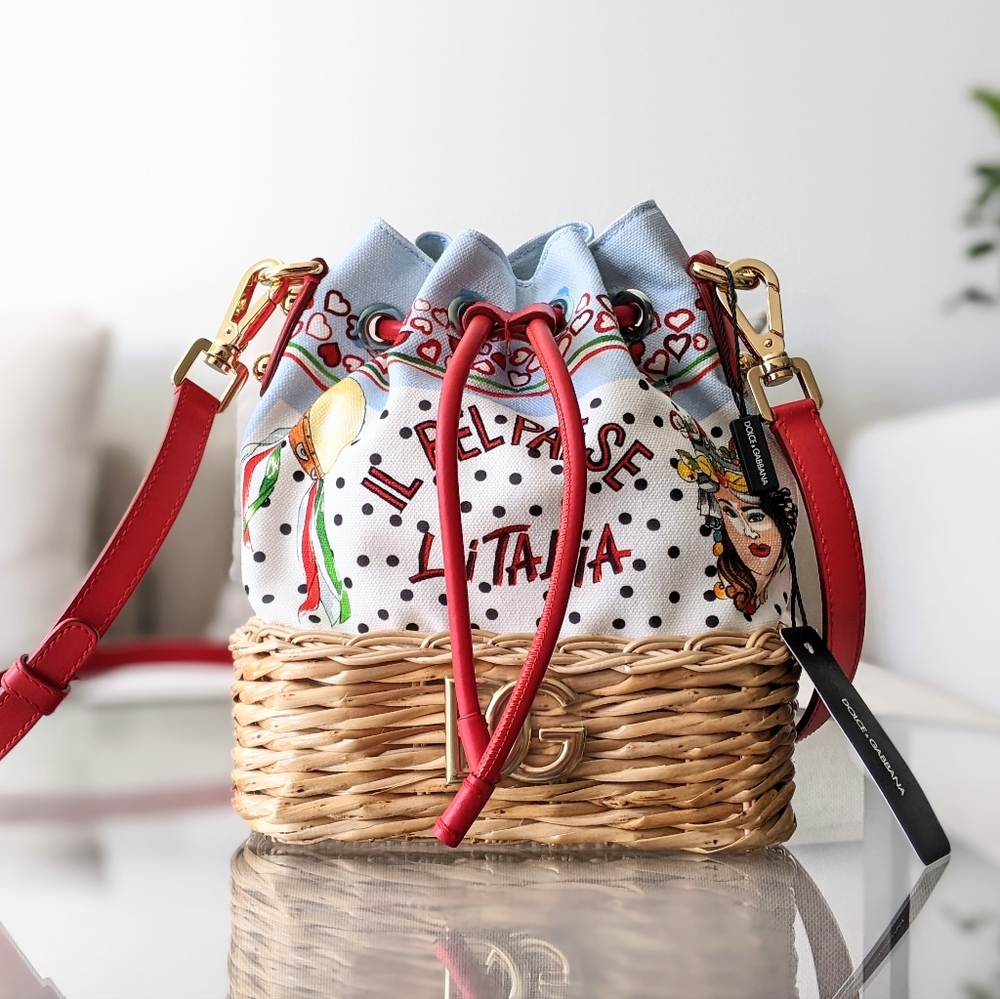 Dolce & Gabbana Woven Bucket Bag